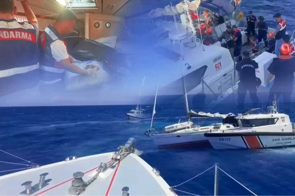 Muğla açıklarında JİHA destekli operasyon... Zehir tacirlerine Mavi Vatan'da da geçit yok!