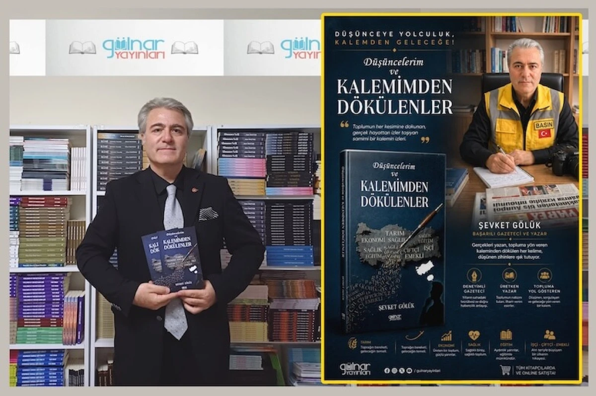 Yazılarıyla Toplumun Sesi Olan Şevket G&ouml;l&uuml;k&rsquo;&uuml;n Yeni Kitabı Yayınlandı